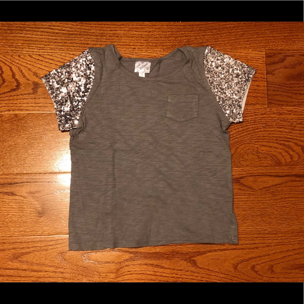 Girls Disney-Signed Sequin Sleeve T-Shirt